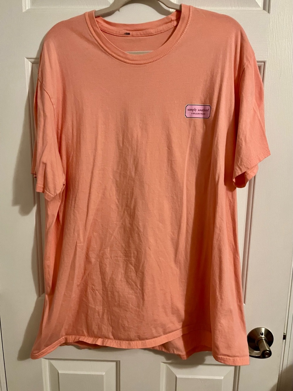 Simply Southern Women’s Coral Crewneck T-Shirt Size XXL Coffee